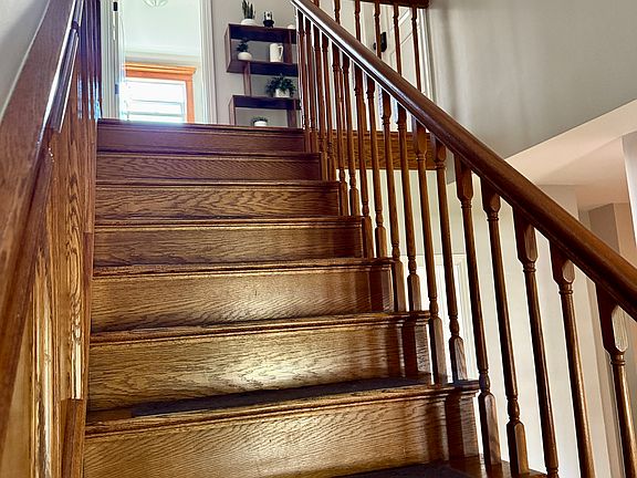 Stairs up to your suite.