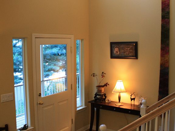 Entry with vaulted ceiling