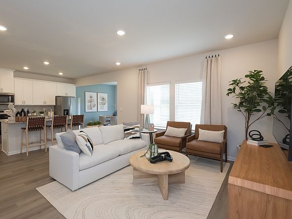 The Dallas floorplan with the Elemental White interior packages modeled at Hawthorne Station