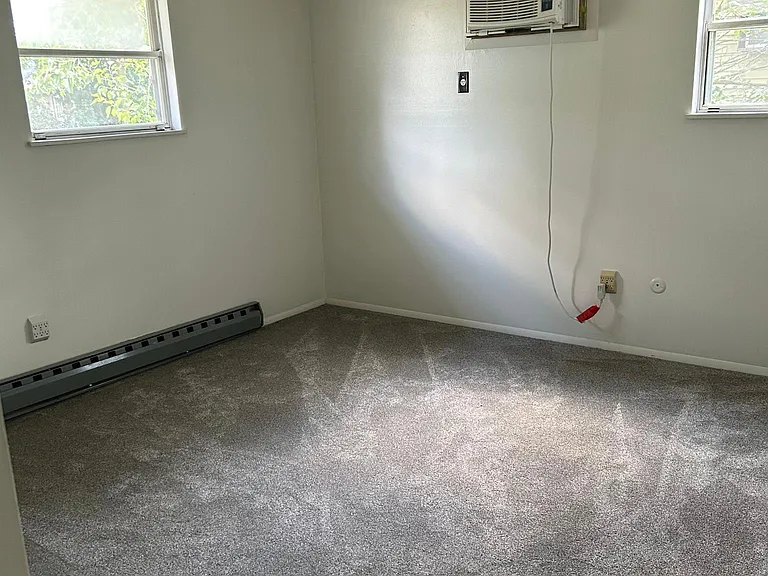 Master bedroom with AC and ceiling fan