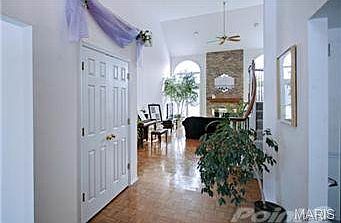 Entry leading to a 2 story greatroom!