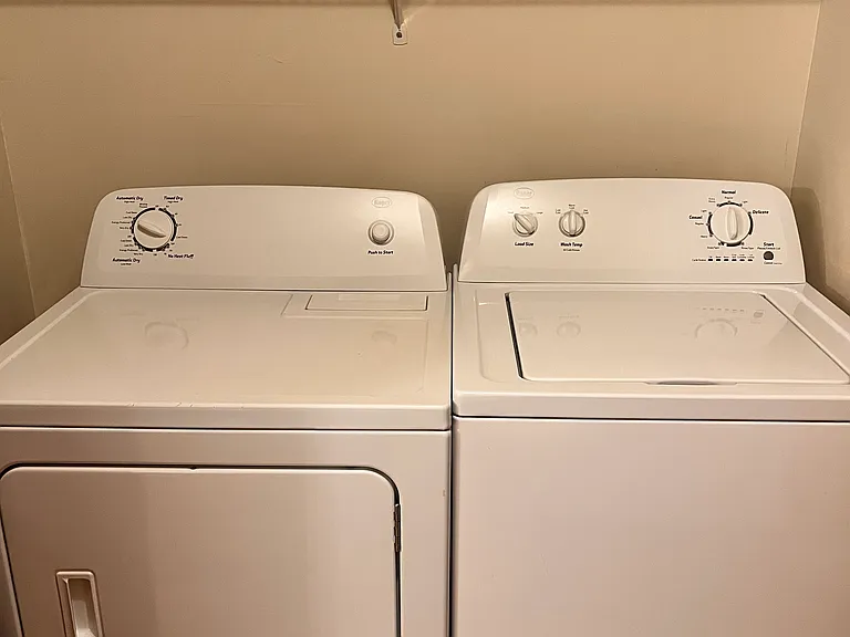 full size washer & dryer in unit