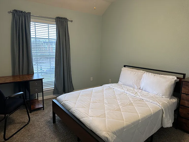 Fully furnished Bedroom 3 (2nd floor) with bath and attached closest