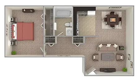 Floor plan 1 Bed