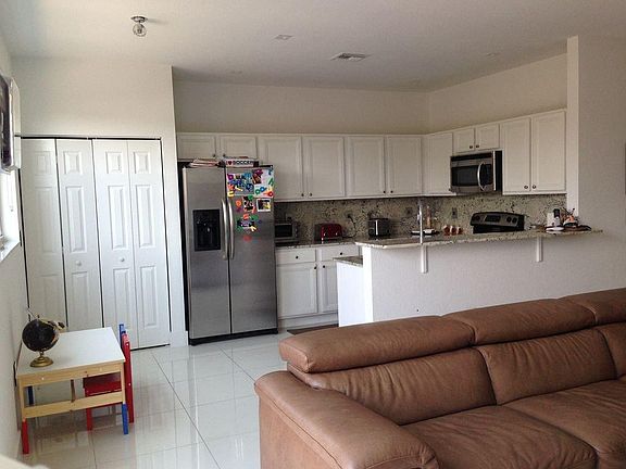 Granite countertop and stainless steel appliances