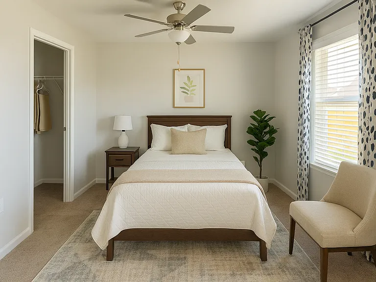 2nd Floor Bedroom #2 with walk in closet.