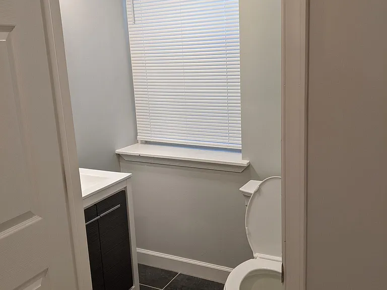 First floor powder room