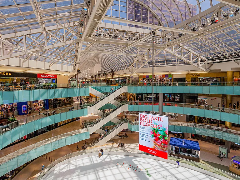 With over 200 stores and restaurants, everything is just outside your door