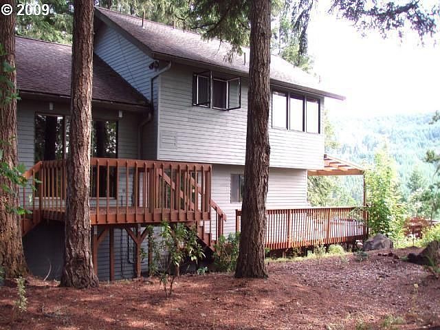 Home at edge of woods