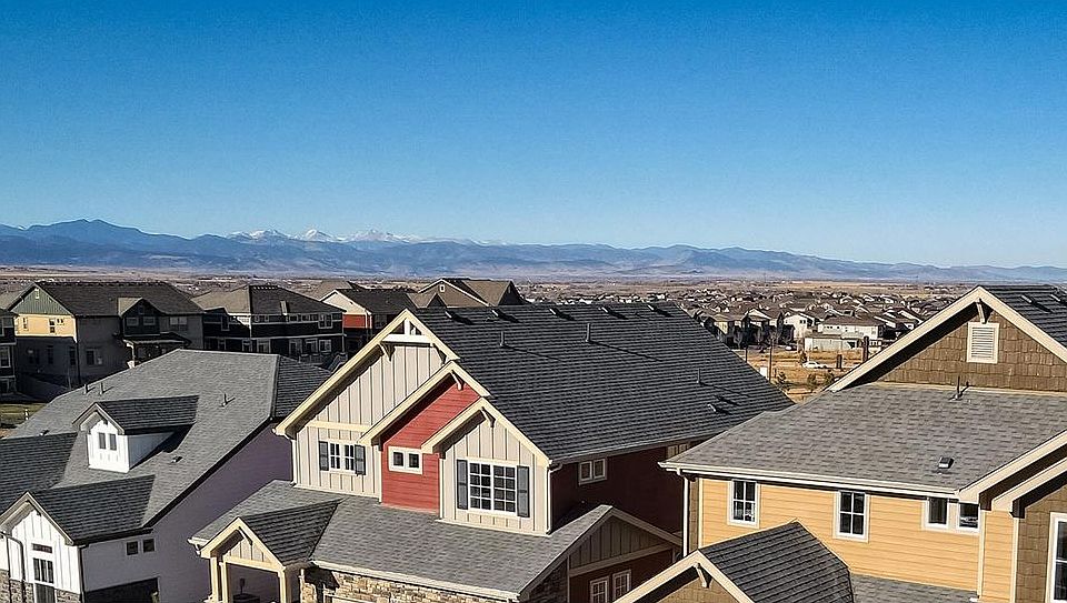 View of Erie Highlands and mountains