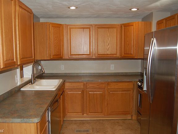 Kitchen with a huge amount of cabinet space and stainless ap