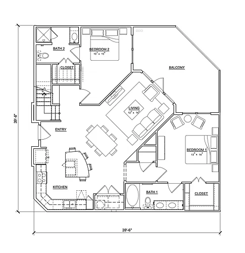 Floor plan Gardenia Terrace