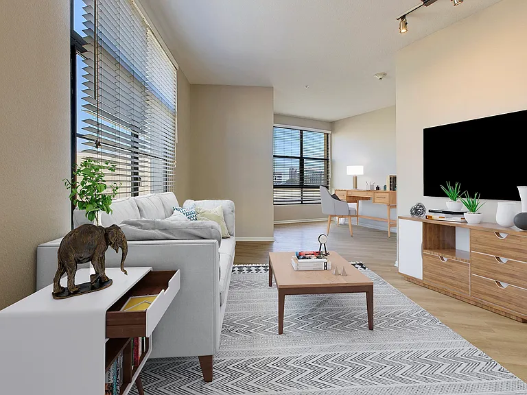 Large windows invite plenty of natural light into your luxury style home