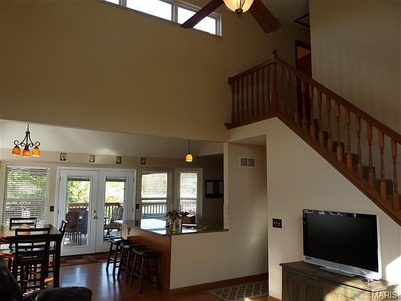 Two story entry and very open floor plan.
