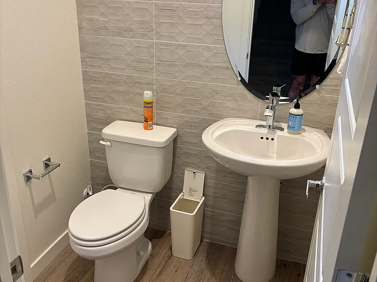Living room half bath