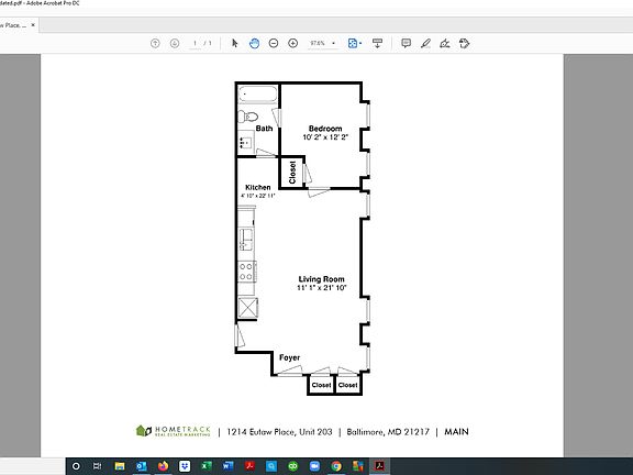 2nd image of 1214 N Eutaw Pl #203