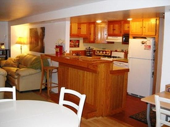 view of kitchen from dining room