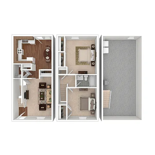 Floor plan B4 Patrick Henry Townhome