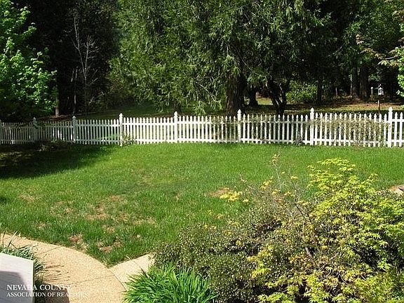 Fenced portion of backyard