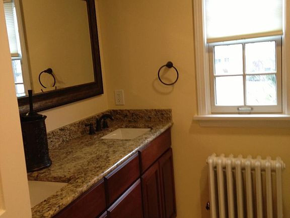 Double vanity main bathroom with heated floor