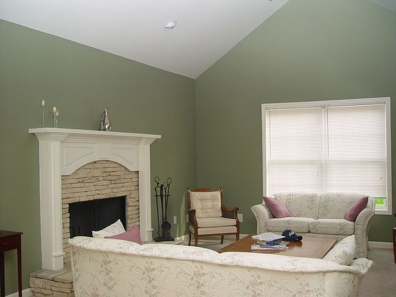 Fireplace and vaulted ceilings