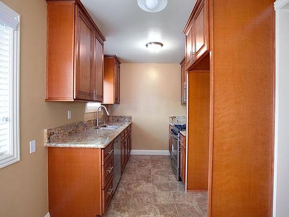 View of the kitchen as seen from the dining area