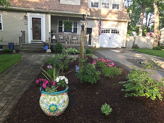 Front walkway and landscape