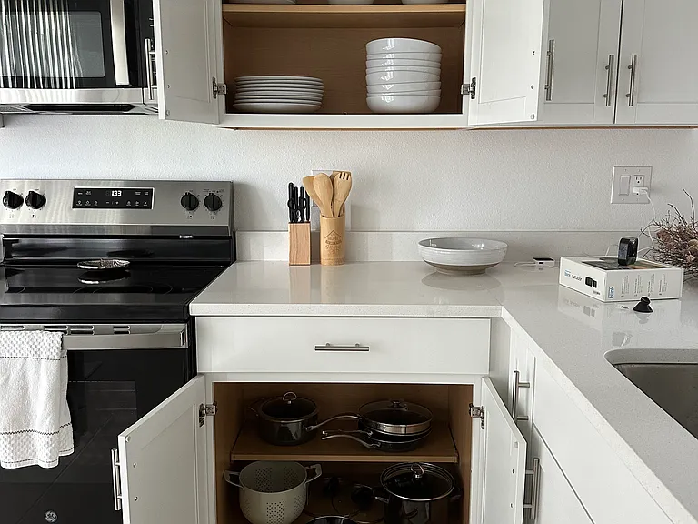 fully overstocked kitchen