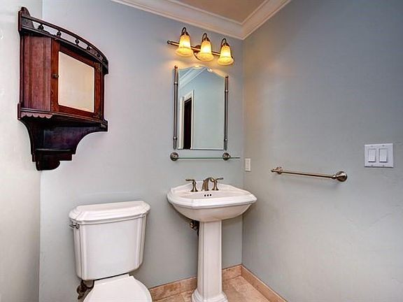 Powder room off entry