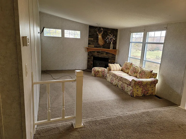 Family room with Gas Log Fireplace