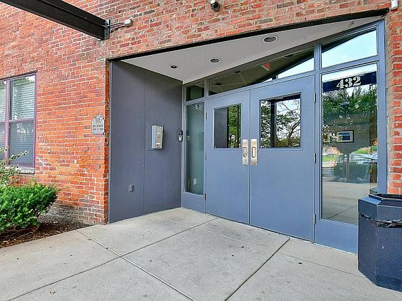 Secured front door with callbox that can ring your cell phone to let guests in.