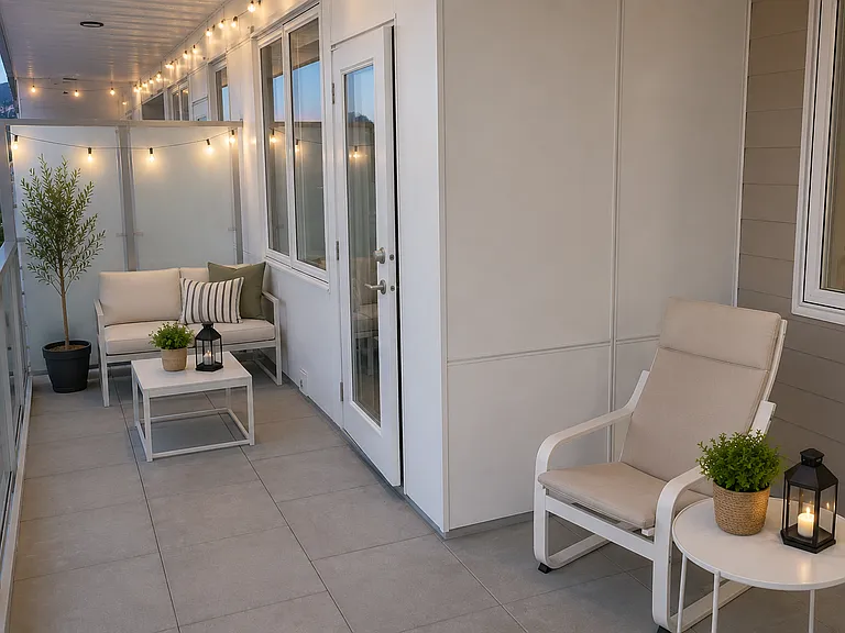 Spacious patio