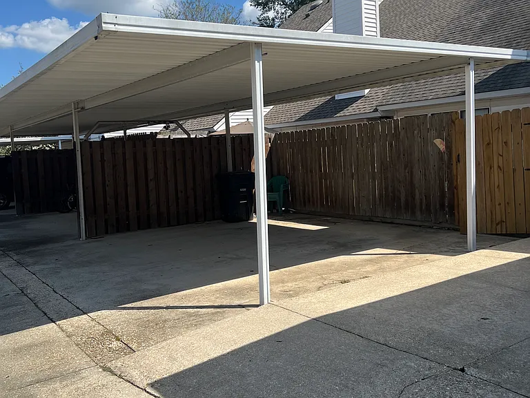 Double covered carport.