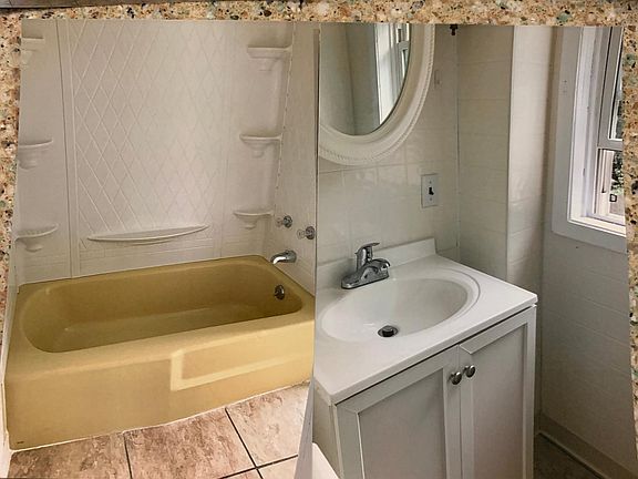 Pictures of bathroom and upstairs