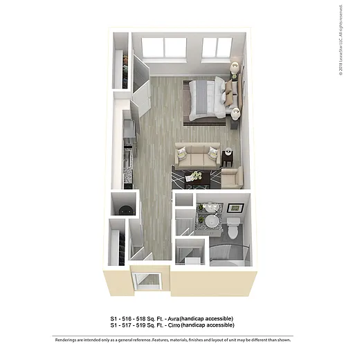 Floor plan Studio