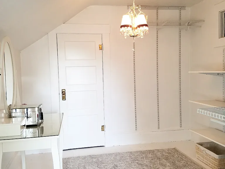 Flex room with closet -perfect as a nursery, home office, or large walk-in dressing room.