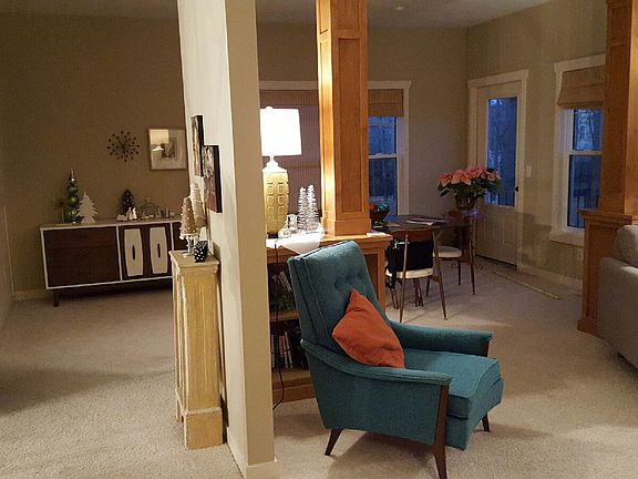 living room, dining room