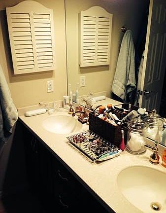 Master bath...double sinks, bathtub, shower