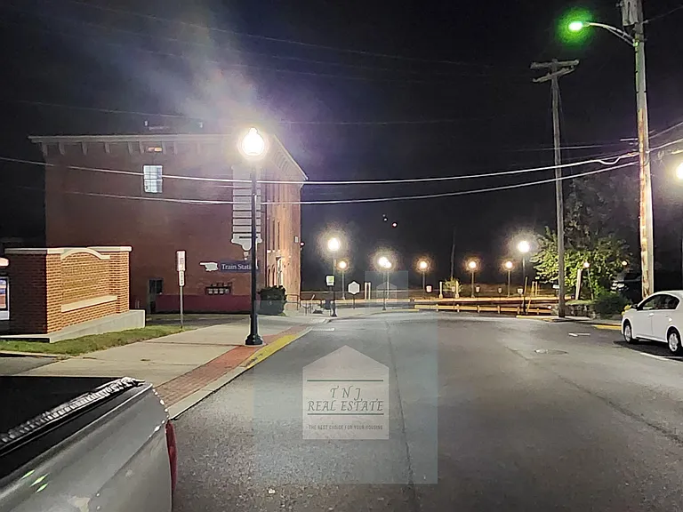 Well-lit street for safety