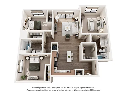 Floor plan 3A - The Penn