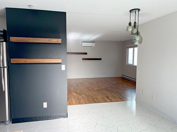 Kitchen leading to living room