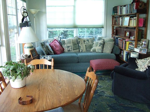 Interior of Florida Room.  Great for informal dining and relaxation.
