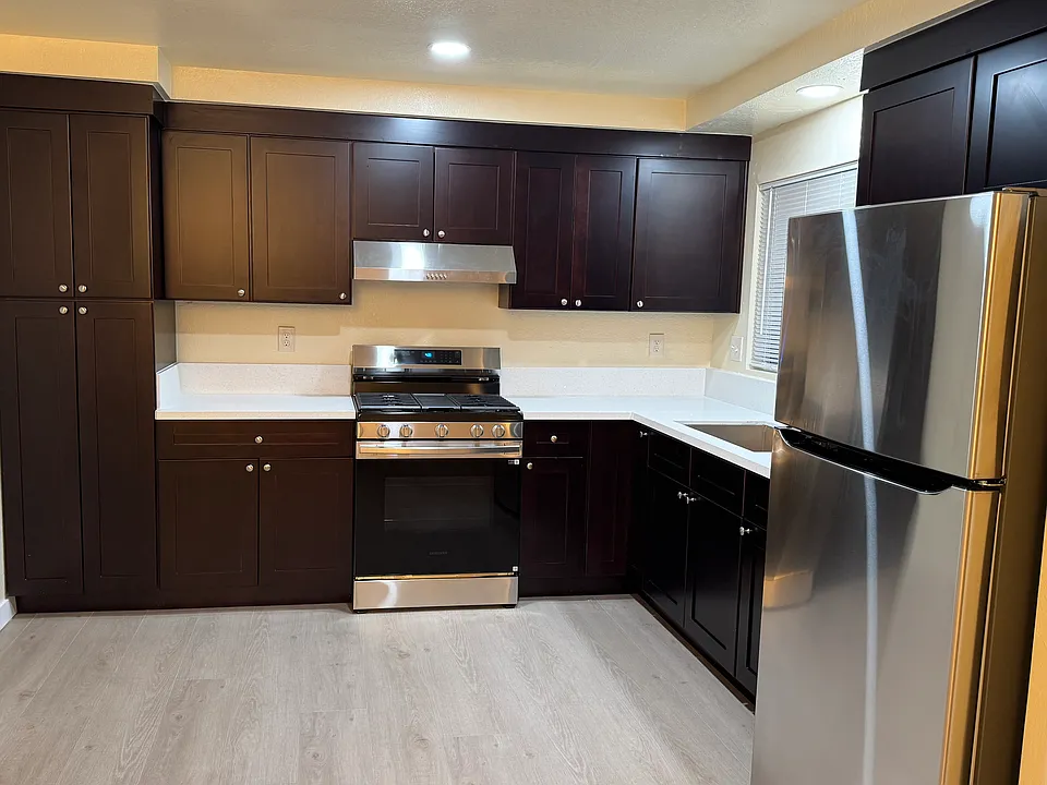 Remodeled apartment with newer appliances.