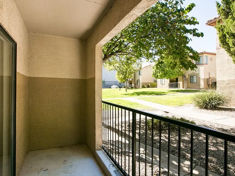 Large private patio
