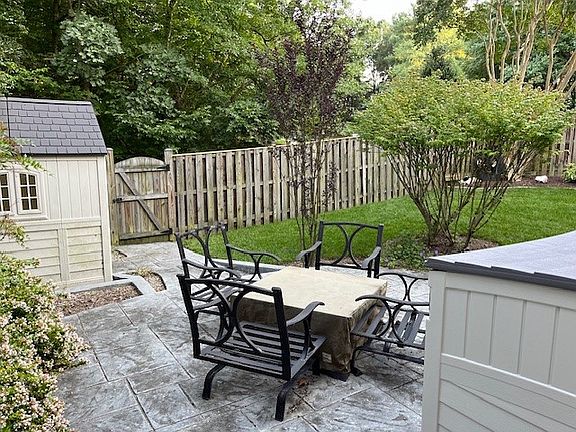 Back yard from patio