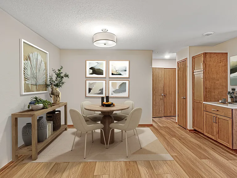 Two bedroom, two bath open concept