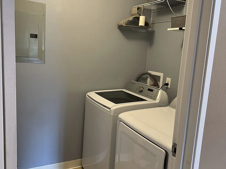 Laundry Room with newer washer and dryer