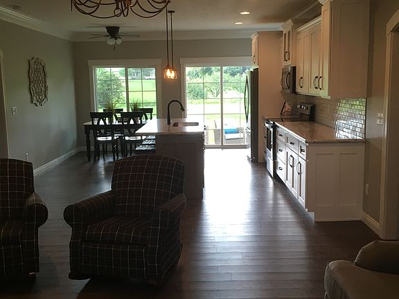 open living room/kitchen