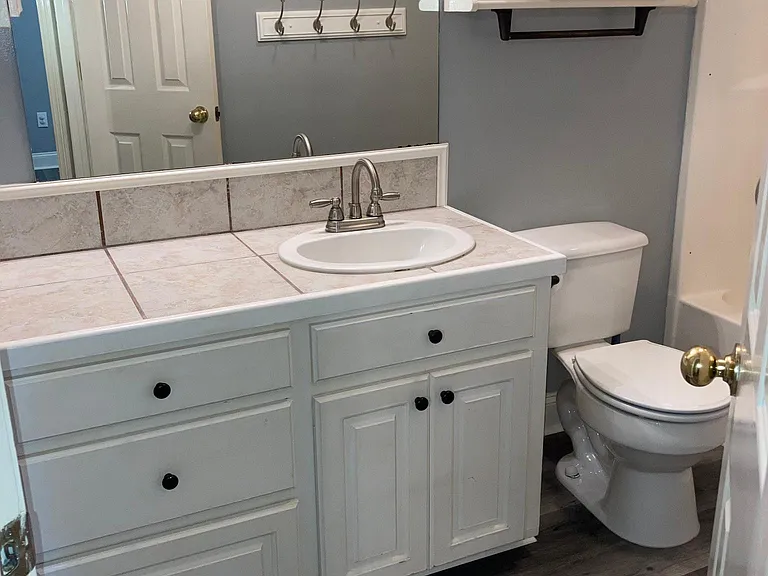 Hallway bathroom