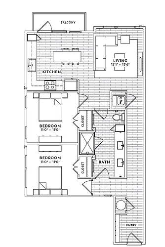 Floor plan B1 - 1614